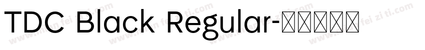 TDC Black Regular字体转换